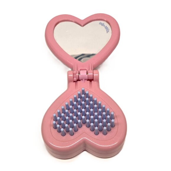 Vtg Sanrio Hello Kitty Pop-Up Folding Hair Brush Compact Mirror 2002 McDonalds - Picture 2 of 6